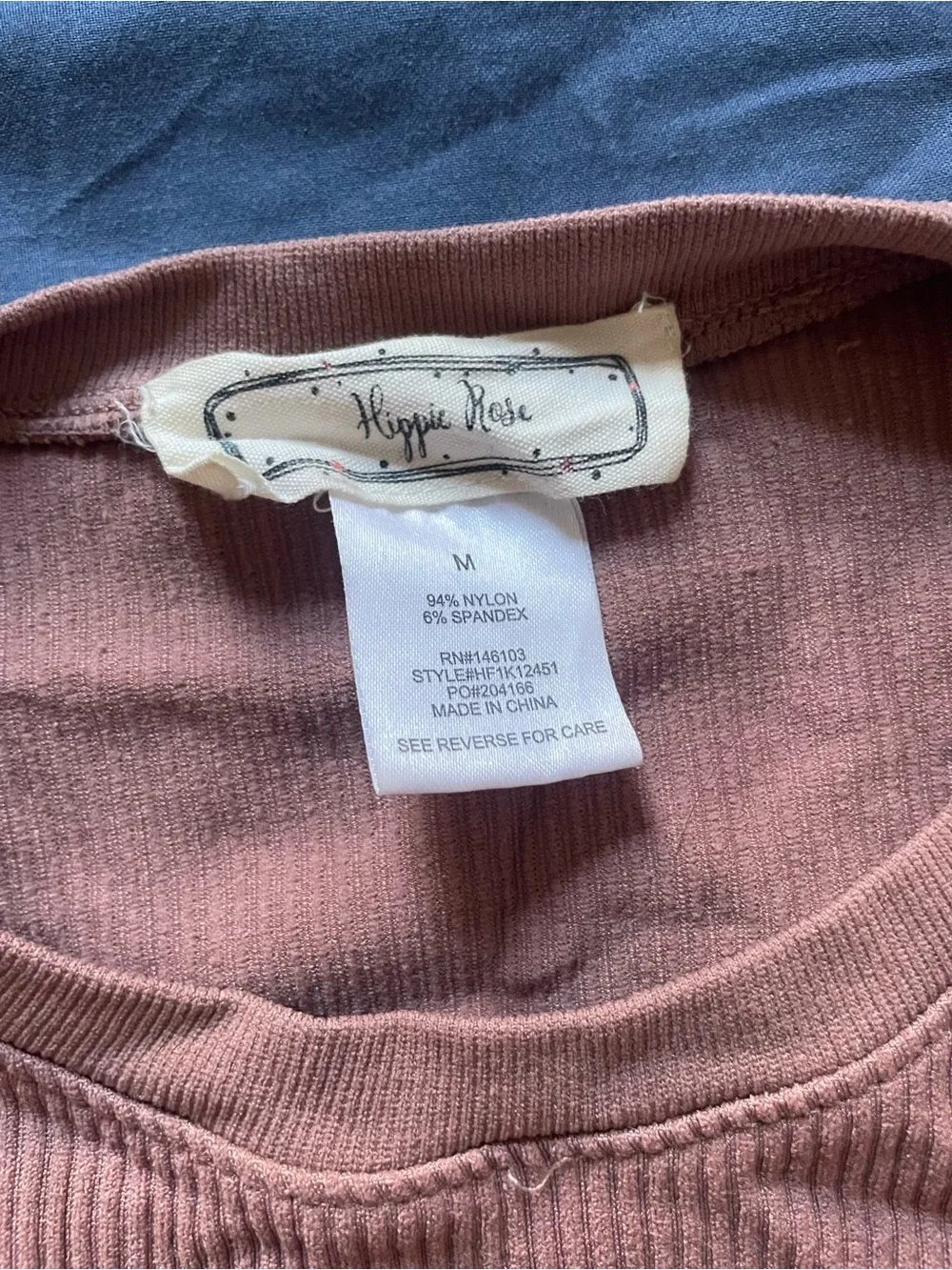 Pink Ribbed Short Sleeve Top - Picture 2 of 4